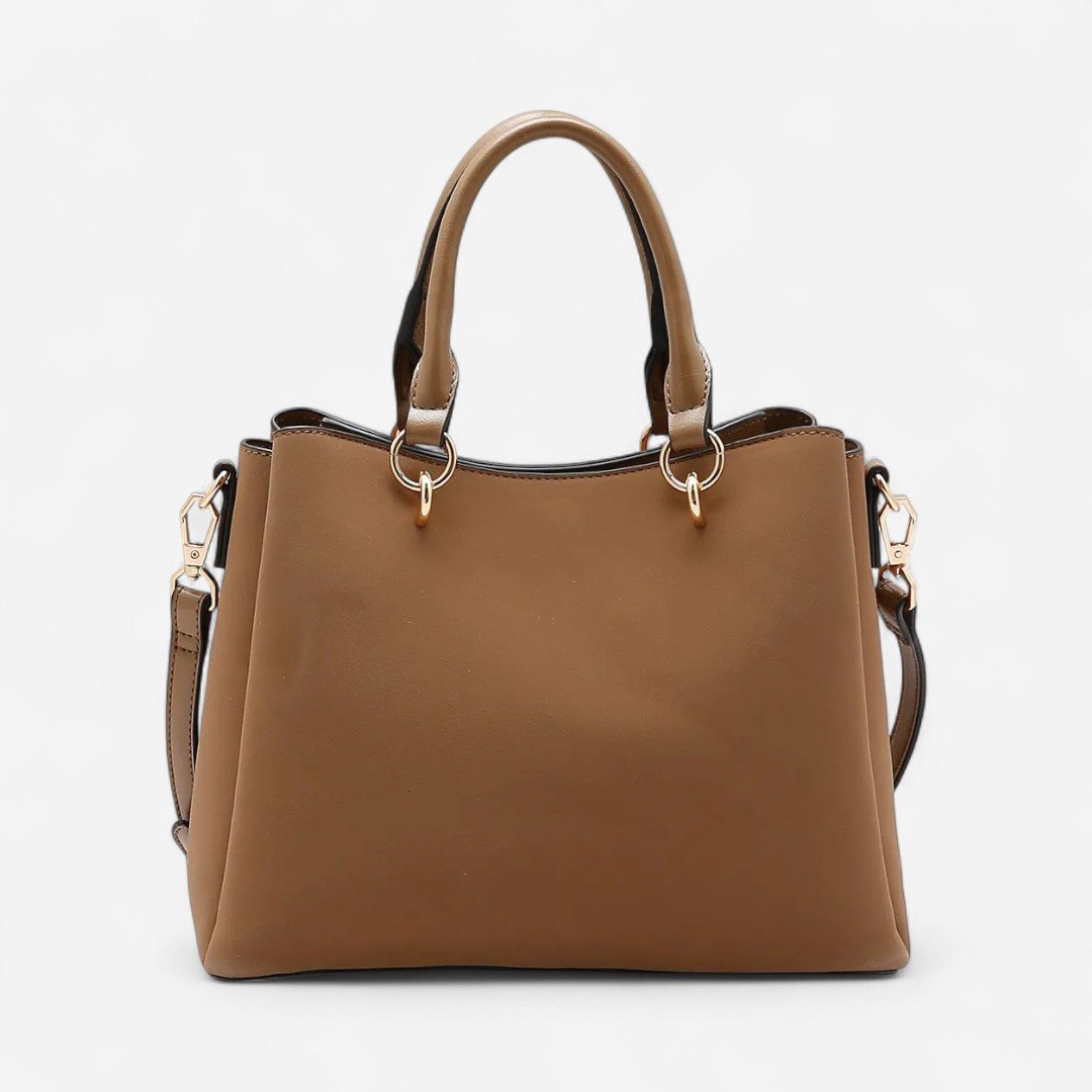 Bolsa Feminina Chenson Relevo Monograma Mão Marrom Marrom 2