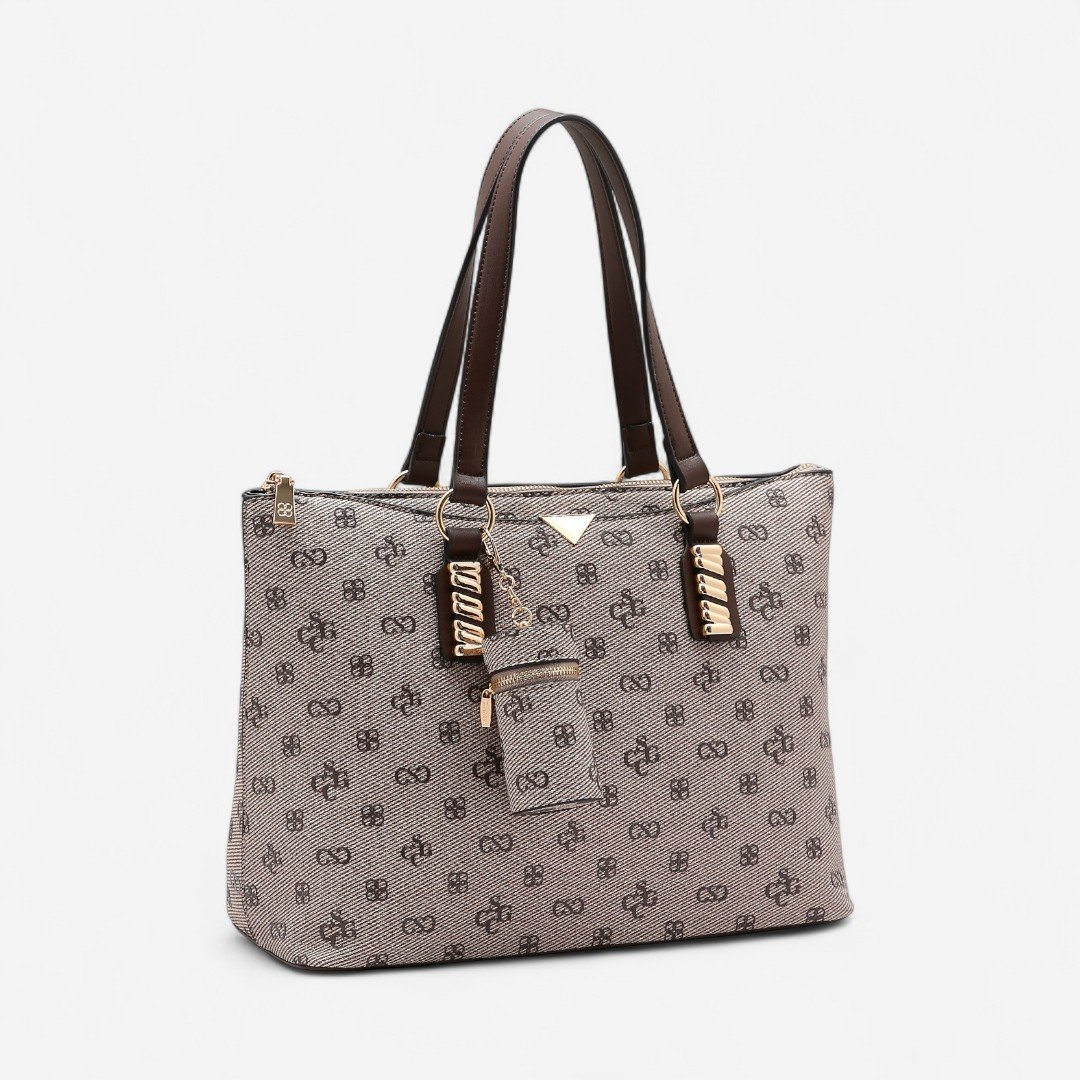 Bolsa Feminina Chenson Monograma Atemporal Café