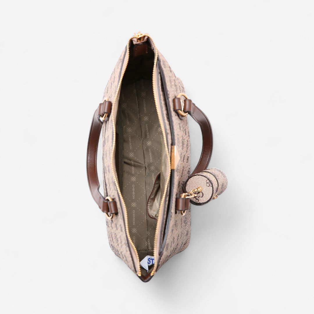 Bolsa Feminina Chenson Monograma Atemporal Café Café 3