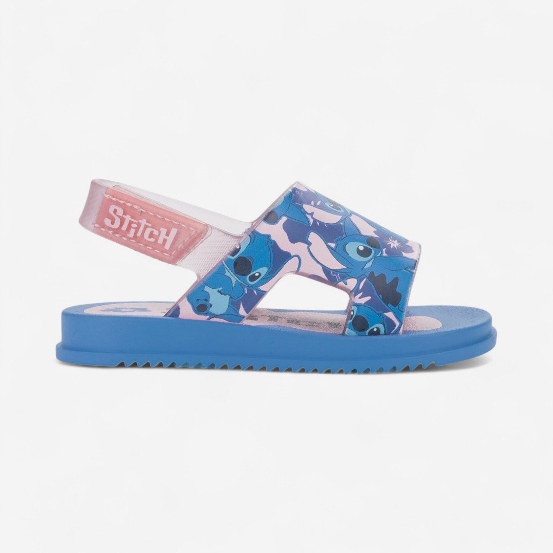 Sandália Infantil Stitch Hora Do Lanche Grendene Kids Azul Azul/Rosa 4