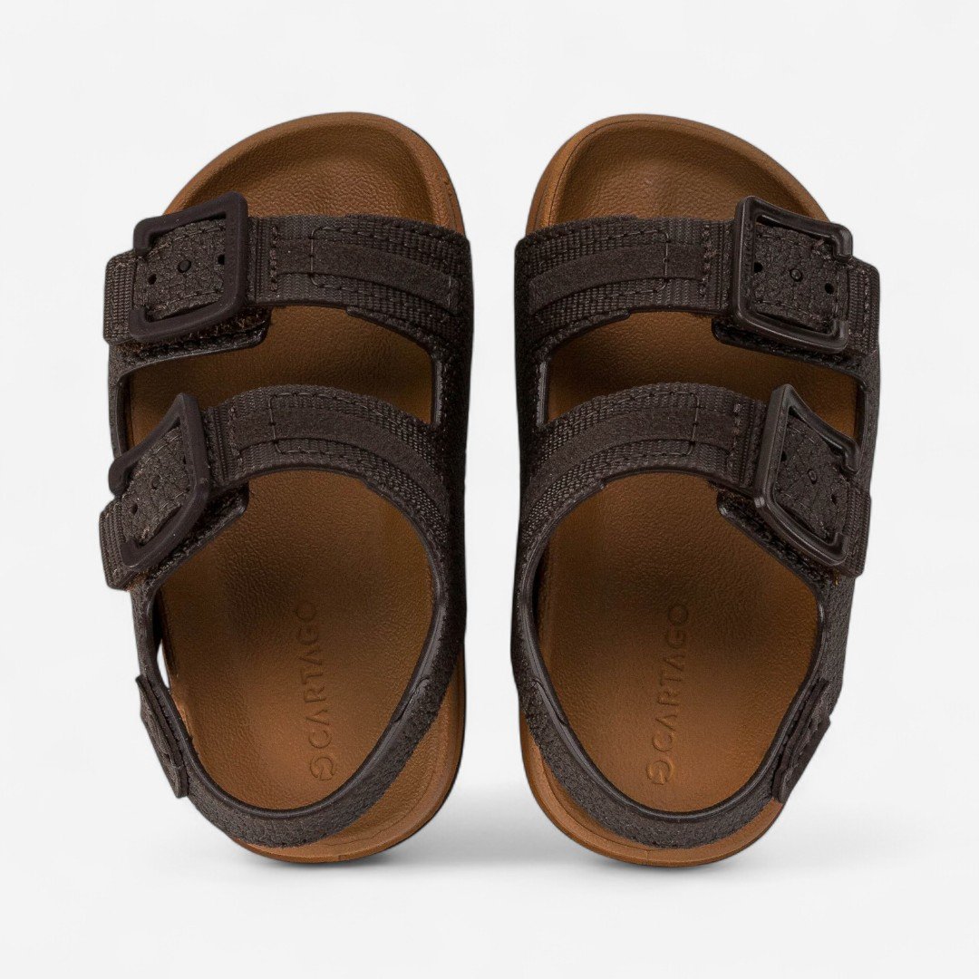 Sandália De Bebê Milão Ii Cartago Marrom Bege/Marrom 3