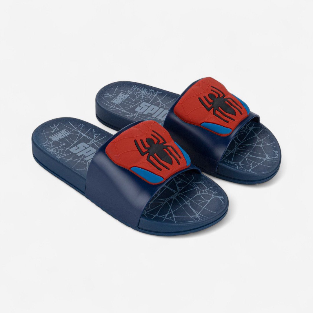 Chinelo Slide Infantil Homem Aranha View III Grendene Kids Azul