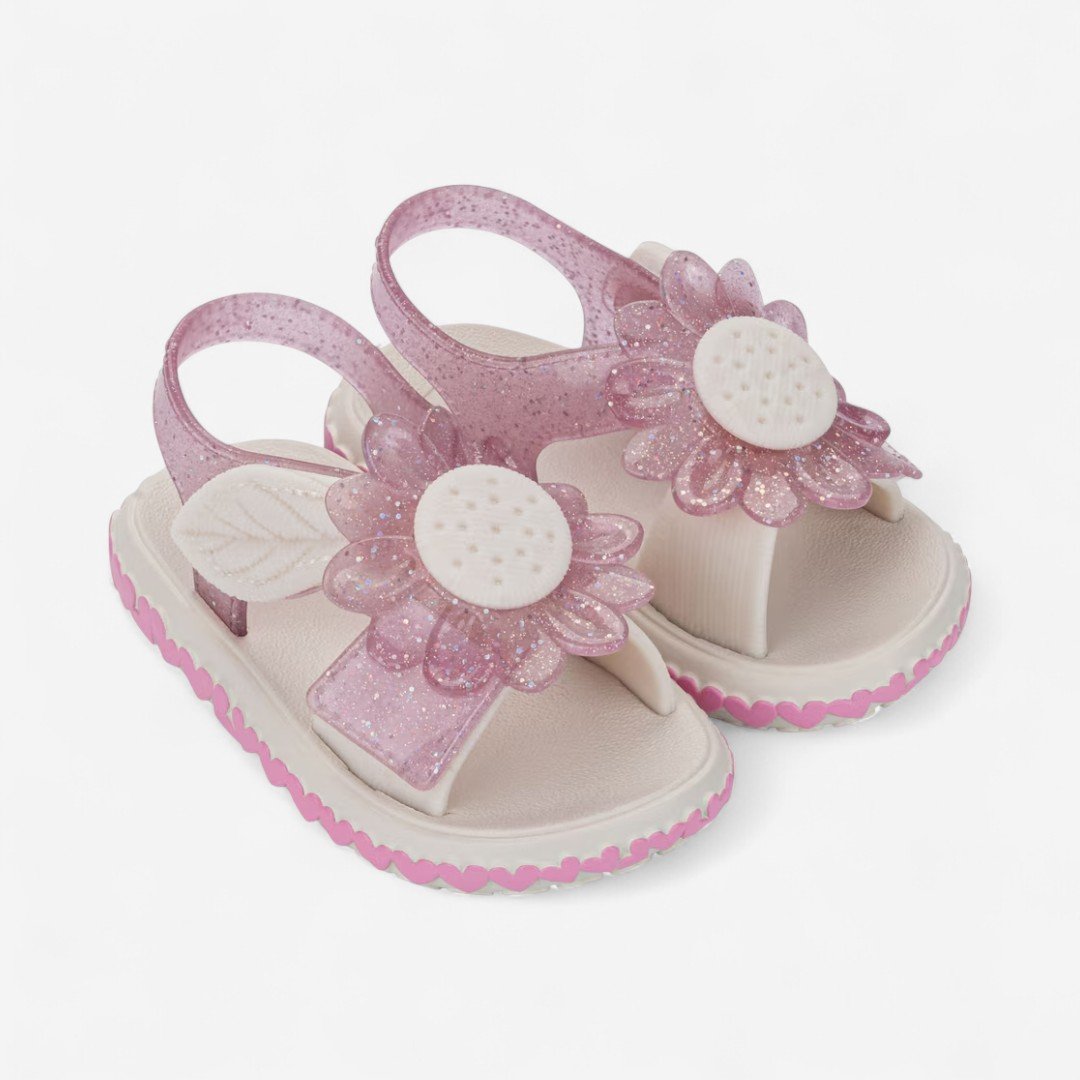 Sandália Zaxynina Spring Baby Infantil Off White