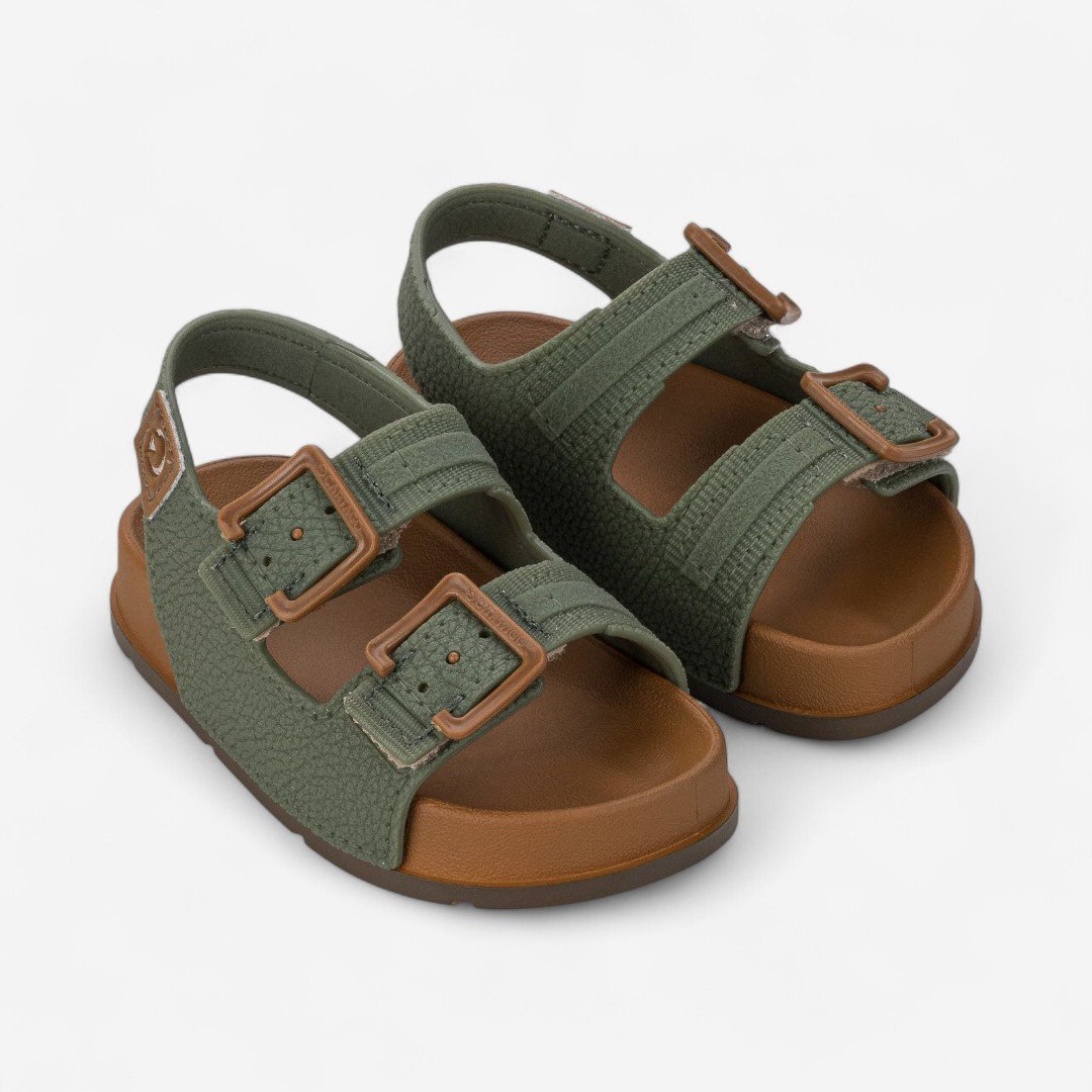 Sandália De Bebê Milão II Cartago Verde Castor/Verde 2
