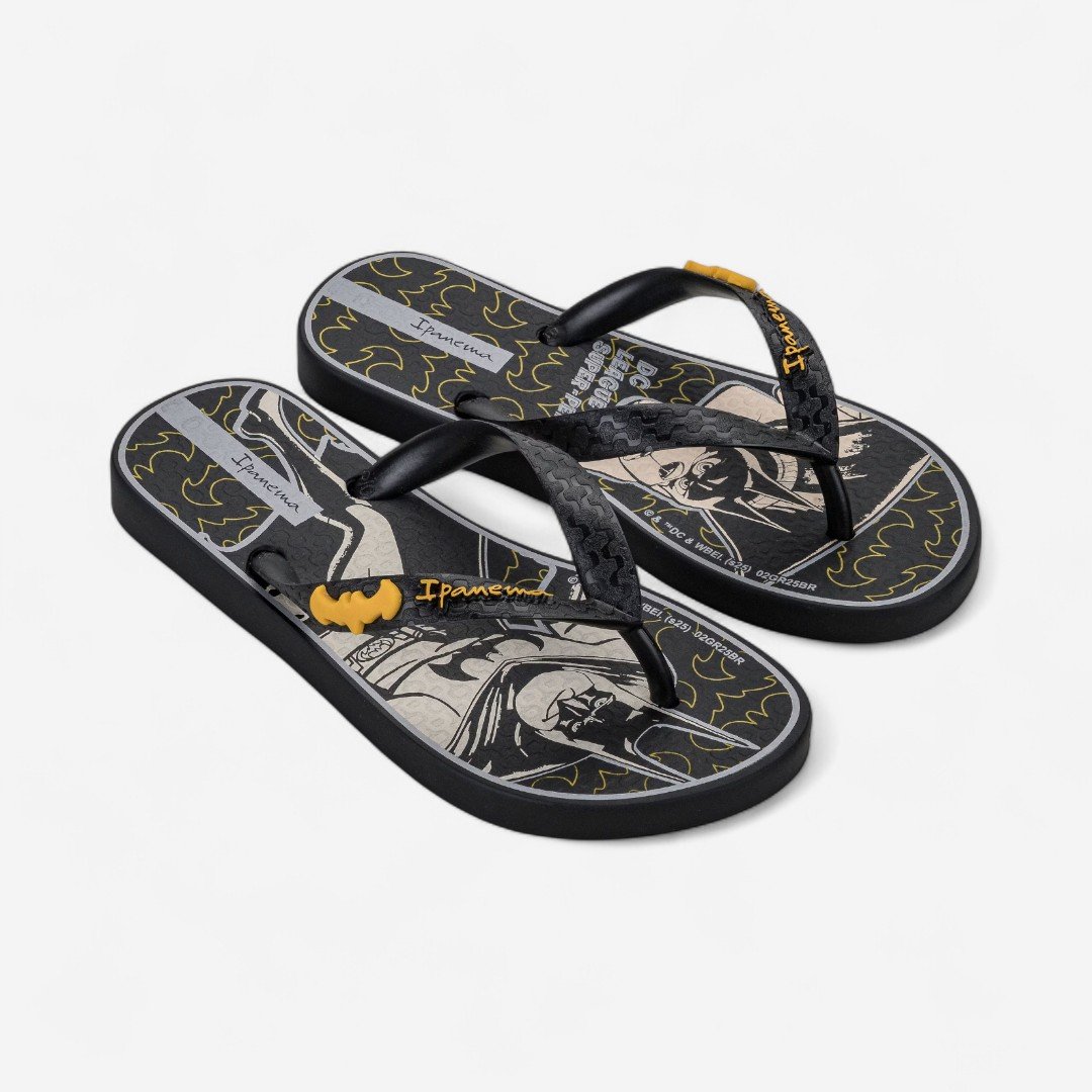 Chinelo Ipanema Super Pets Infantil Preto
