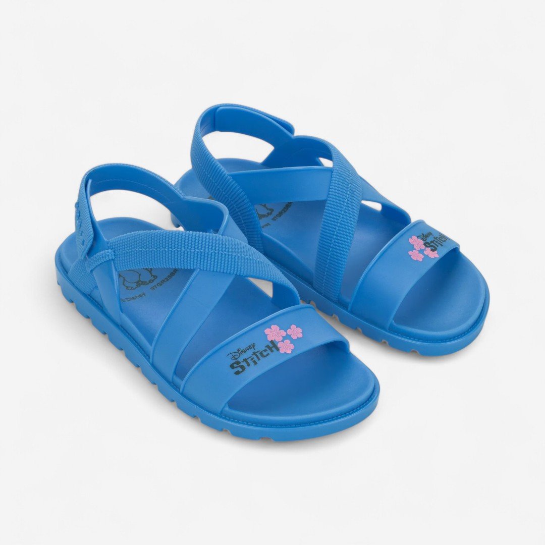 Sandália Infantil Disney Fun Bag Stitch Azul Azul/Rosa 2