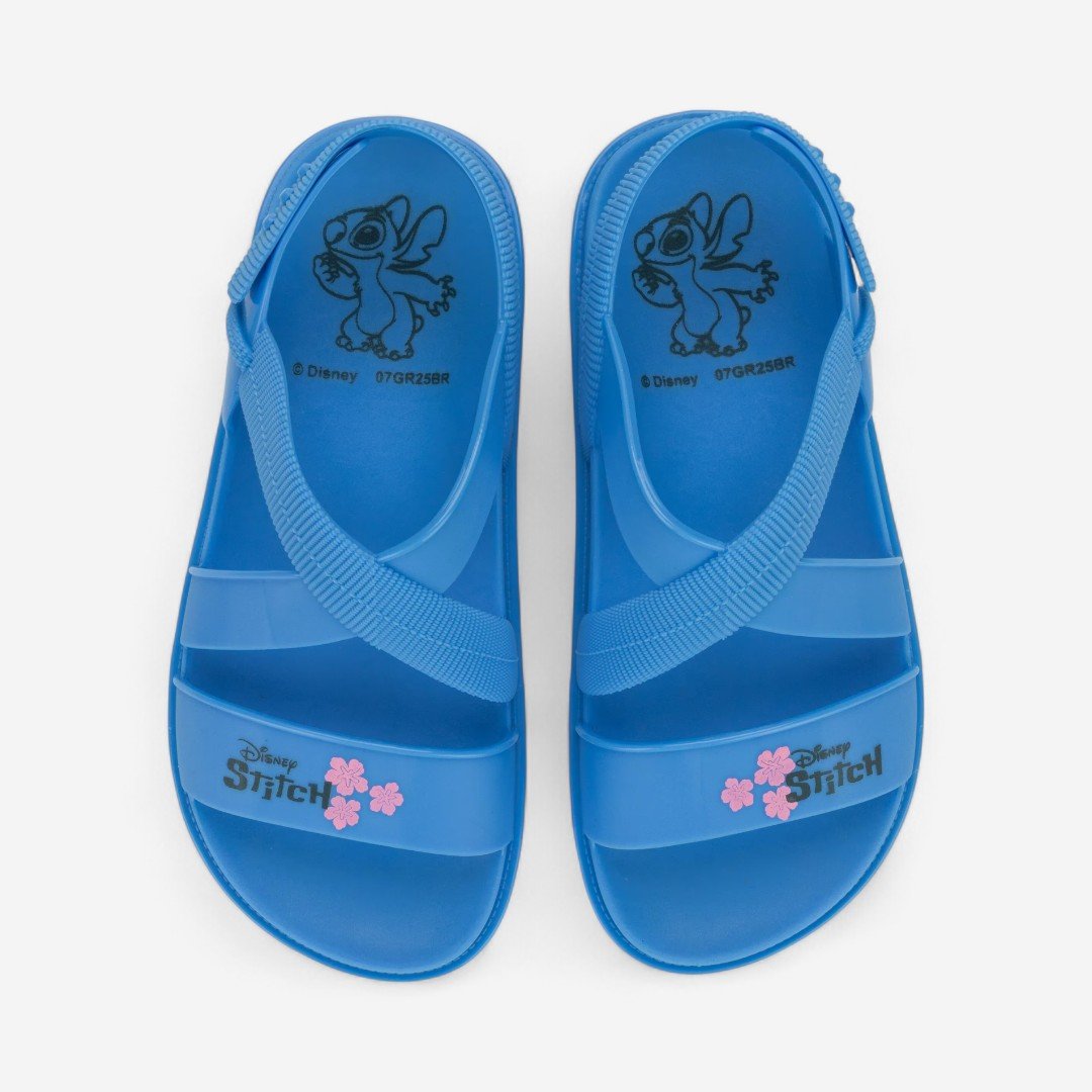 Sandália Infantil Disney Fun Bag Stitch Azul Azul/Rosa 3