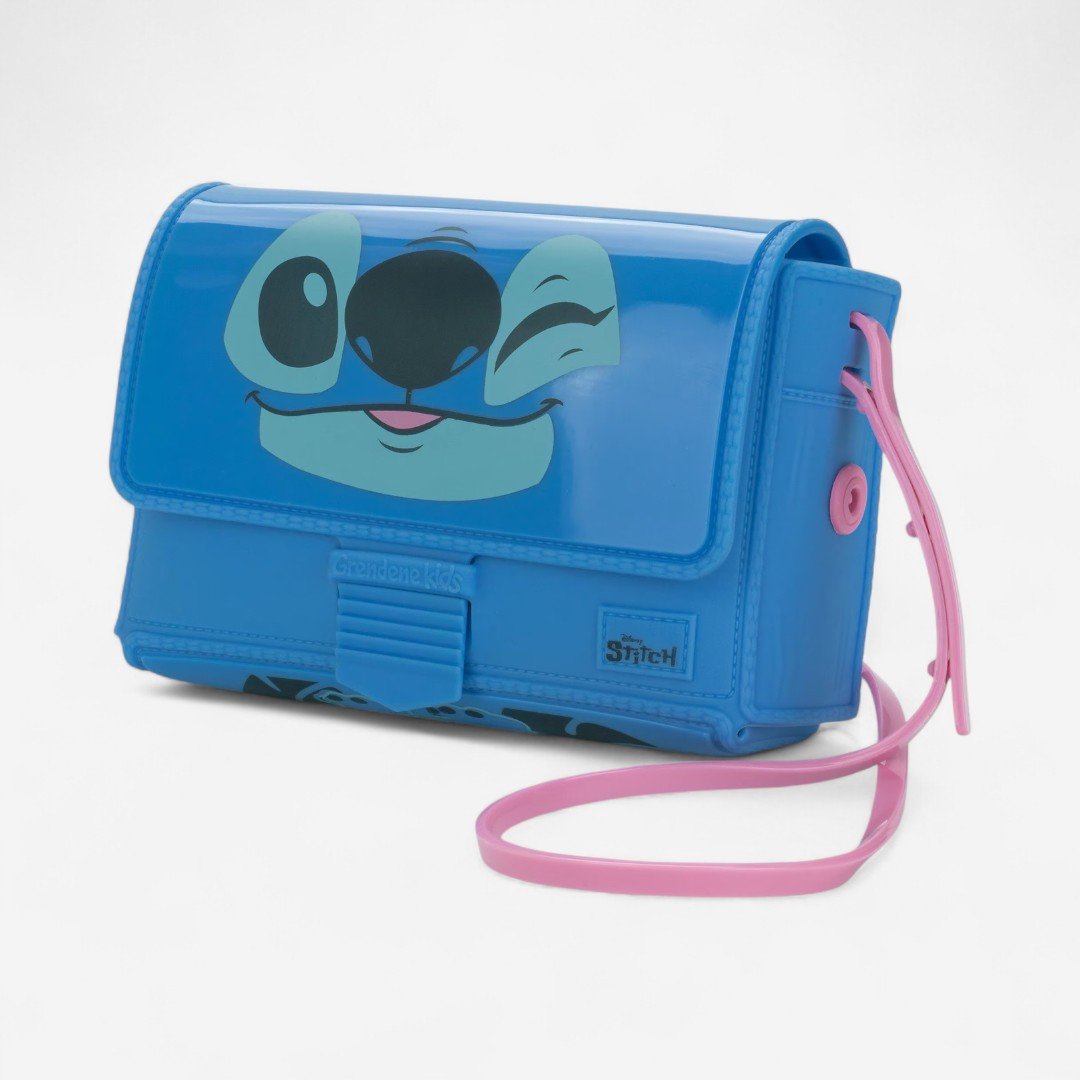 Sandália Infantil Disney Fun Bag Stitch Azul Azul/Rosa 6