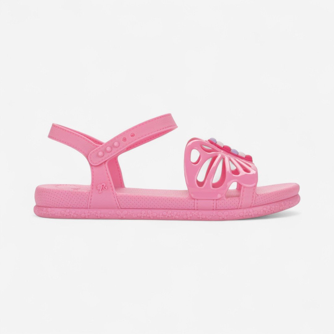 Sandália Infantil Barbie Fly Com Mochila Rosa Rosa 2