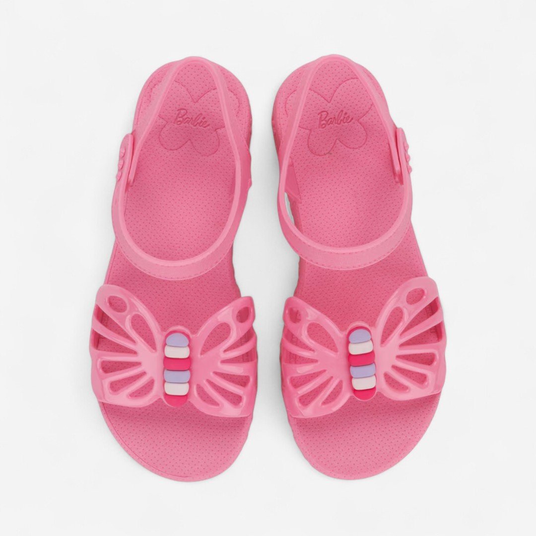Sandália Infantil Barbie Fly Com Mochila Rosa Rosa 5