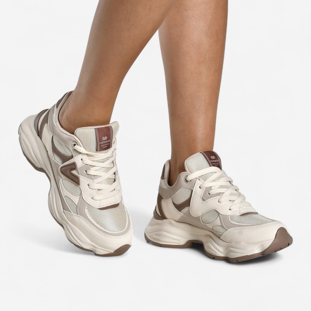 Tênis Via Marte Casual Chunky Marfim Marfim 4