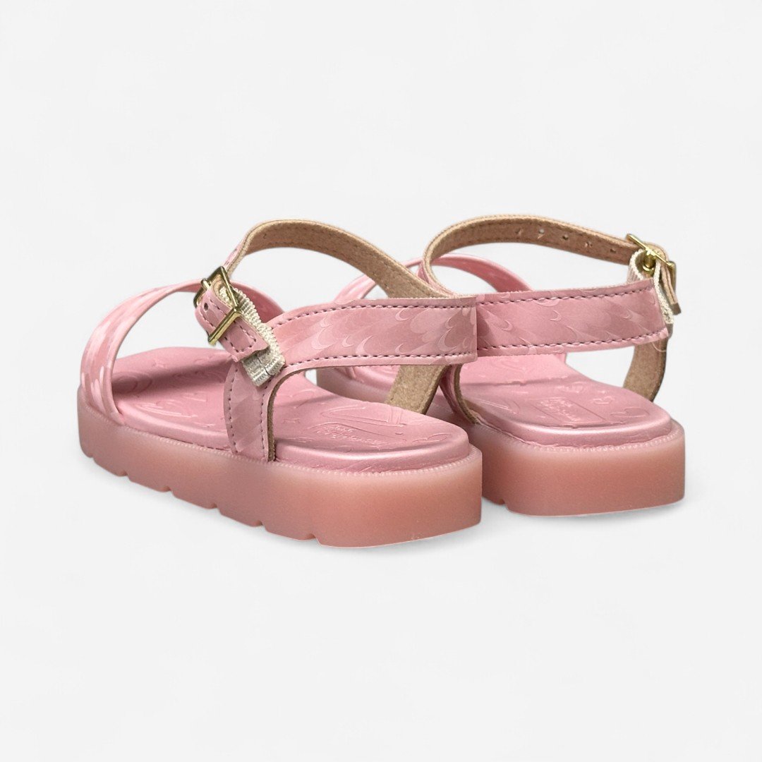 Sandália Papete Com Luz Molekinha Infantil Rosa Rosa 3