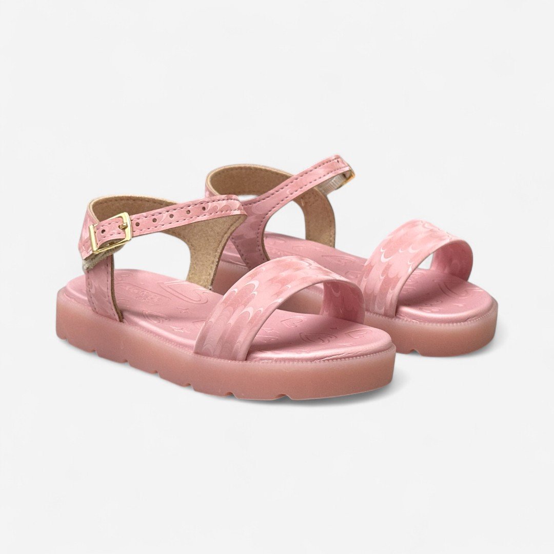 Sandália Papete Com Luz Molekinha Infantil Rosa Rosa 4