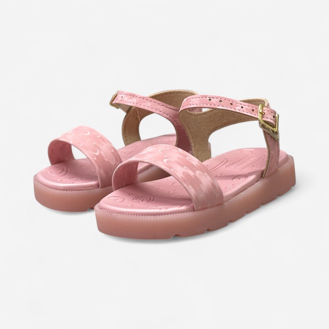 Sandália Papete Com Luz Molekinha Infantil Rosa Rosa 5