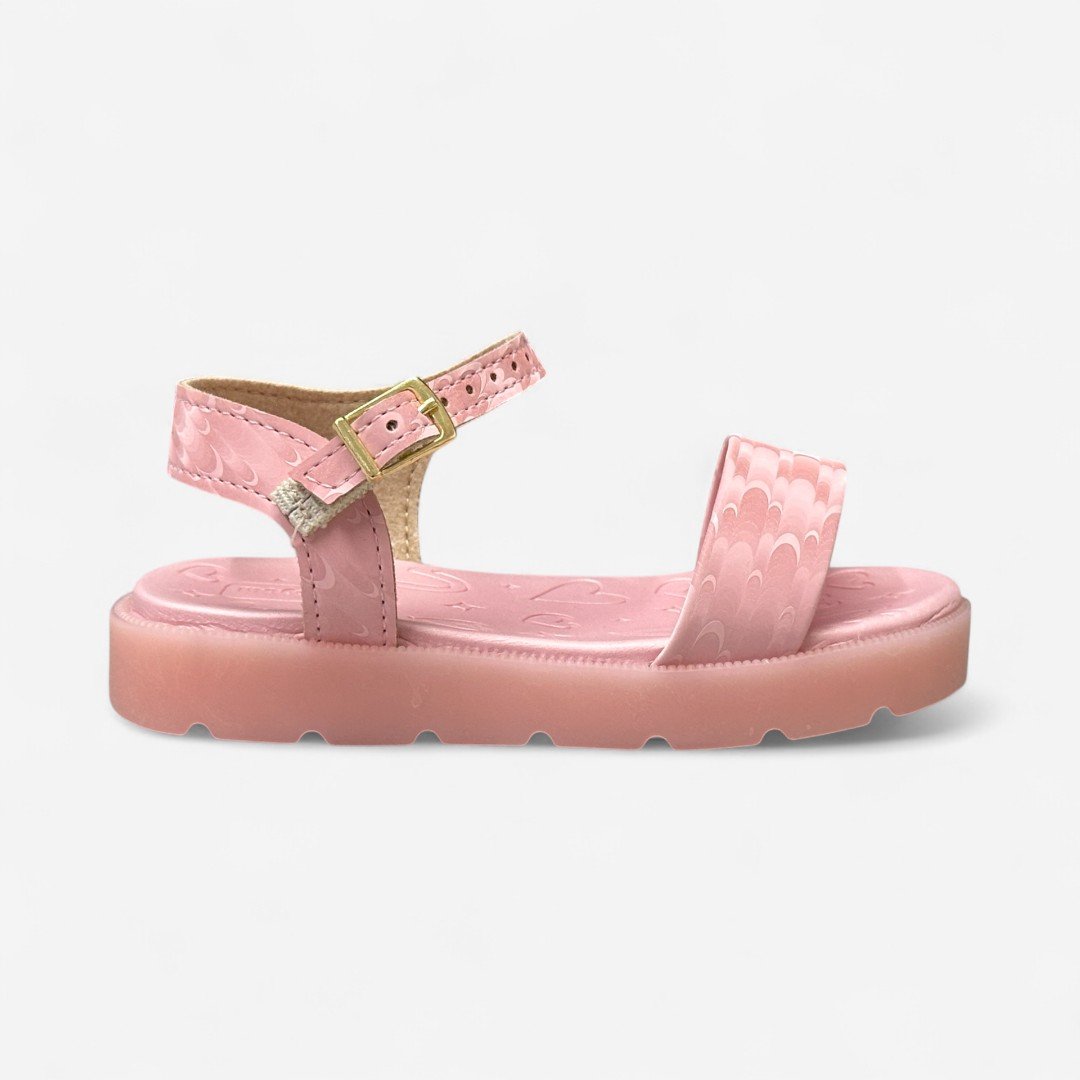 Sandália Papete Com Luz Molekinha Infantil Rosa