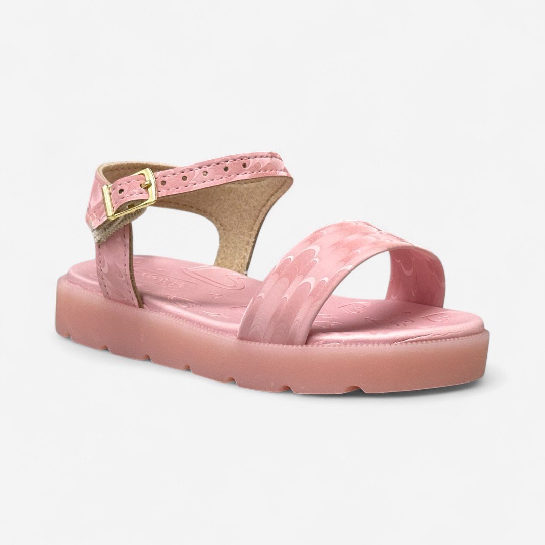 Sandália Papete Com Luz Molekinha Infantil Rosa Rosa 2