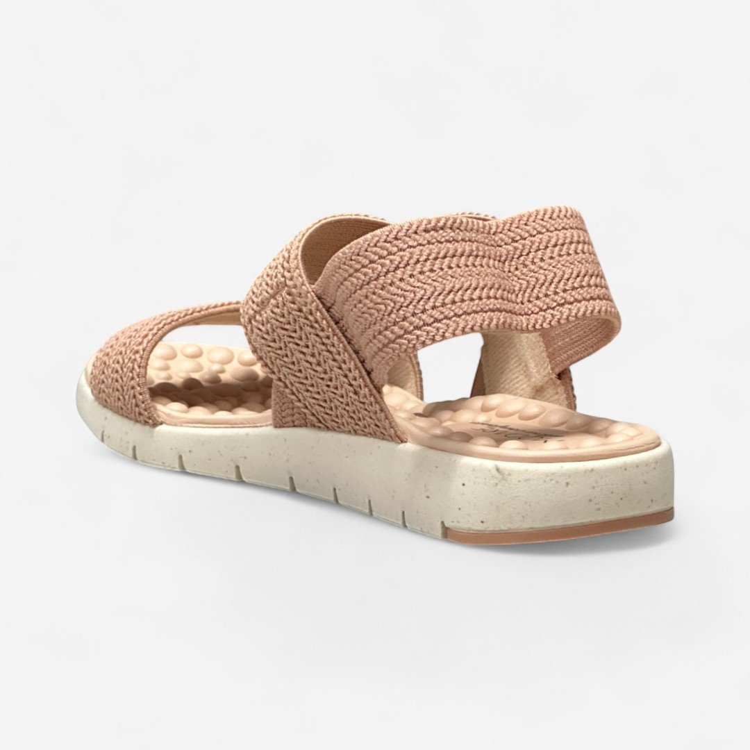 Sandália Rasteira Modare Conforto Elástico Nude Nude 4