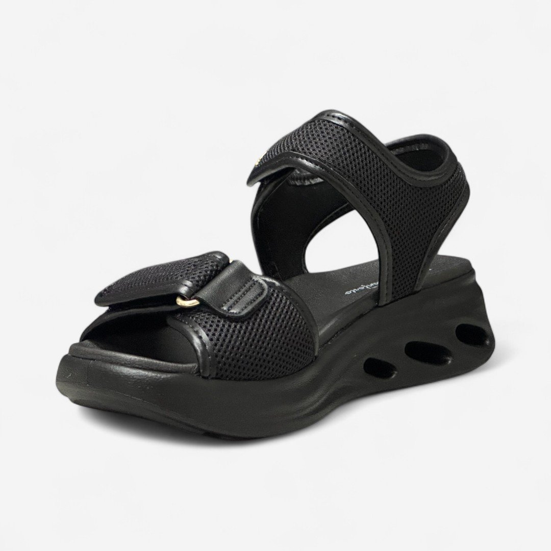 Sandália Papete Modare Nylon Preto Preto 4