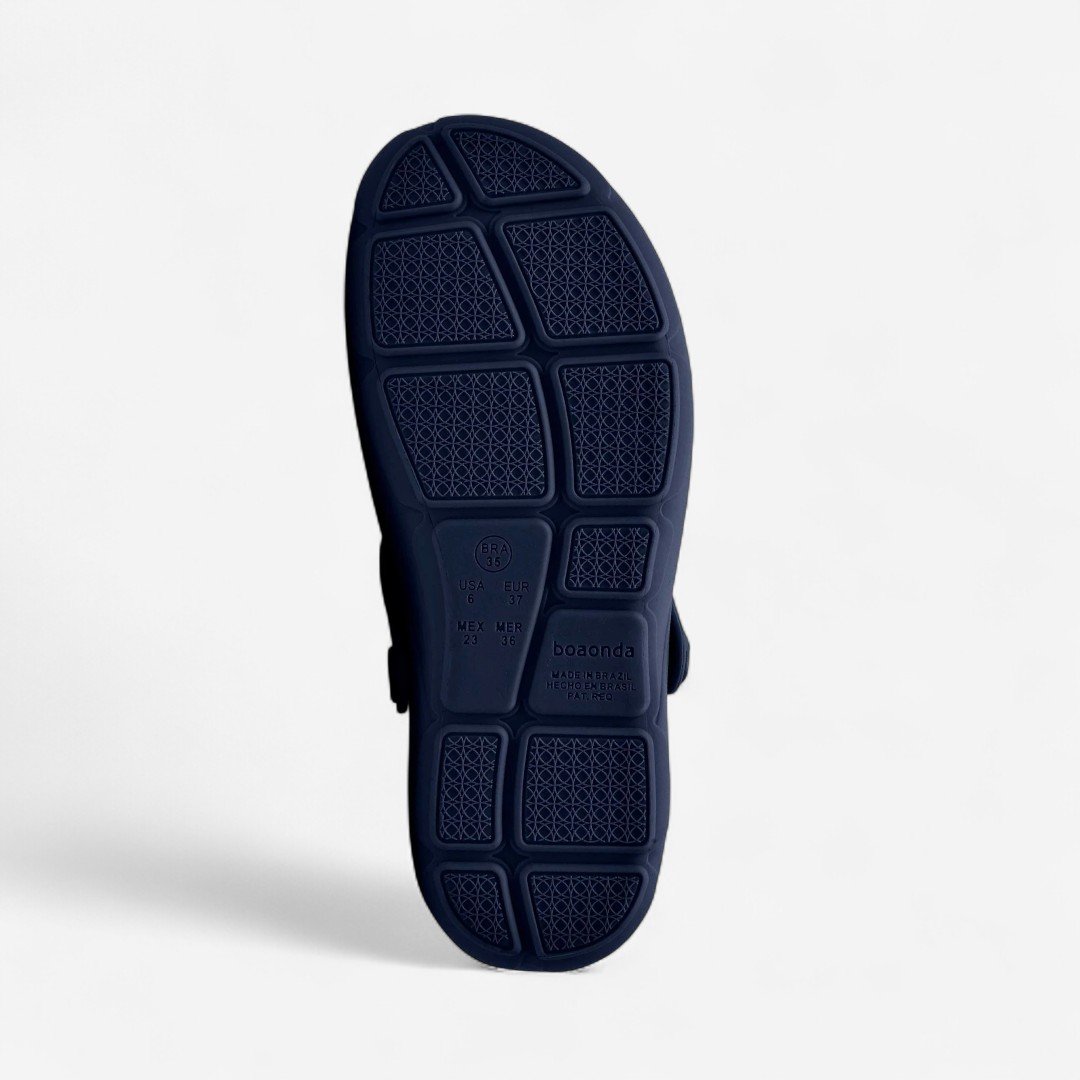 Sandália Babuche Boa Onda Nellie Azul Marinho Azul 4