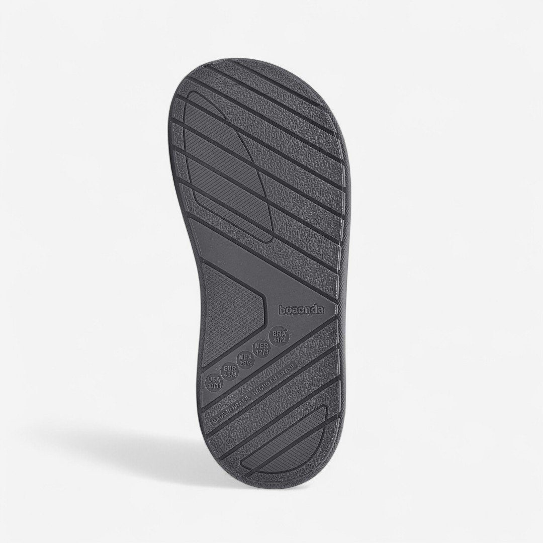 Babuche Boa Onda Brave Grafite Cinza 4