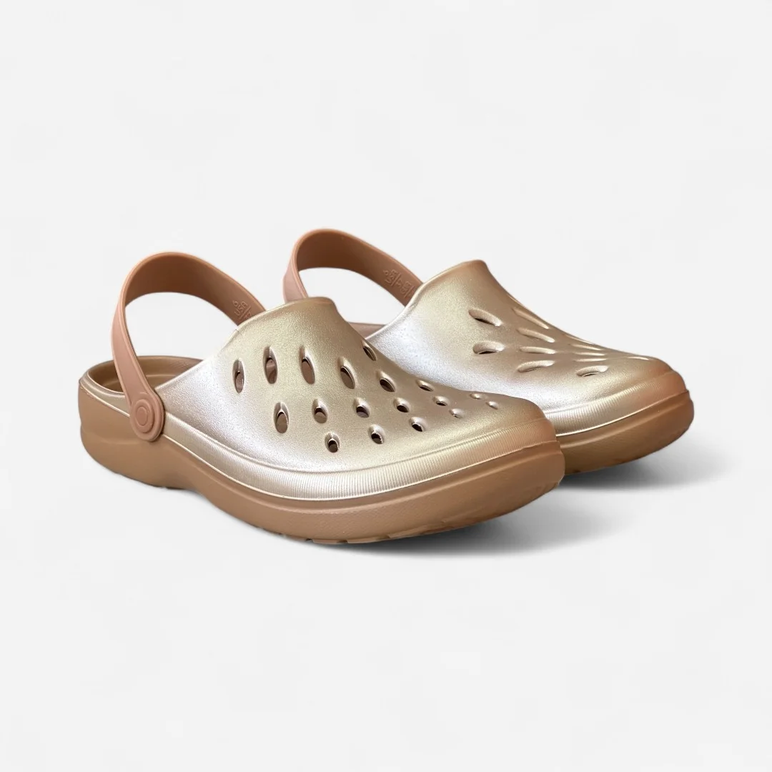 Sandália Babuche Boa Onda Easy Metalizada Dourada Dourado 3