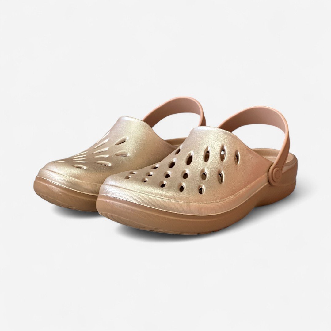 Sandália Babuche Boa Onda Easy Metalizada Dourada Dourado 4