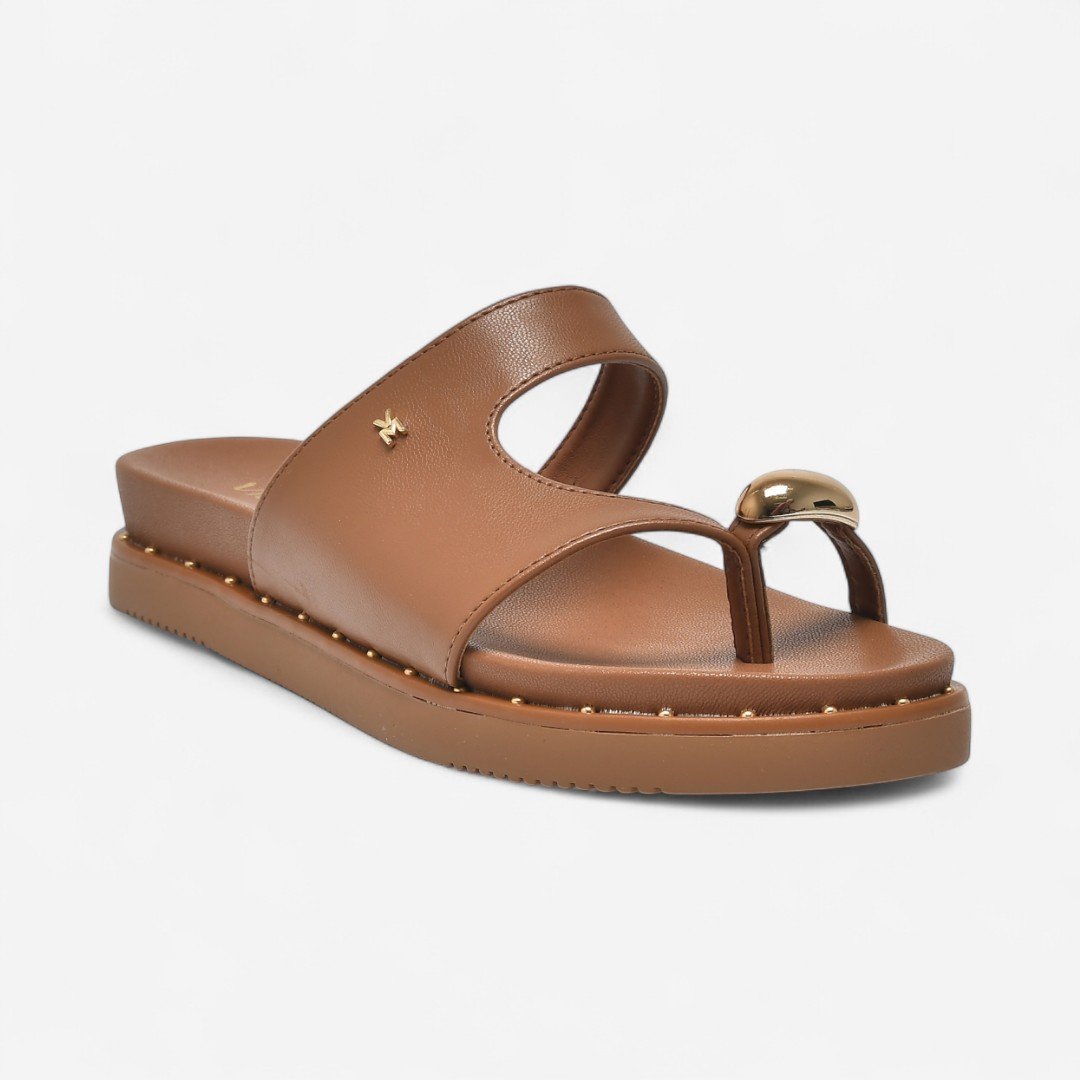 Tamanco Via Marte Papete De Dedo Ganache