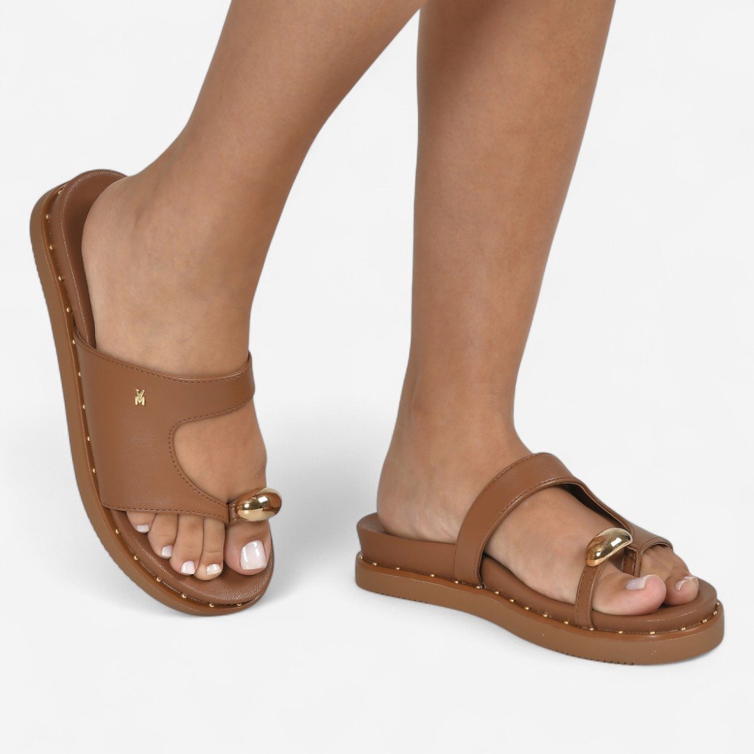 Tamanco Via Marte Papete De Dedo Ganache Ganache 3