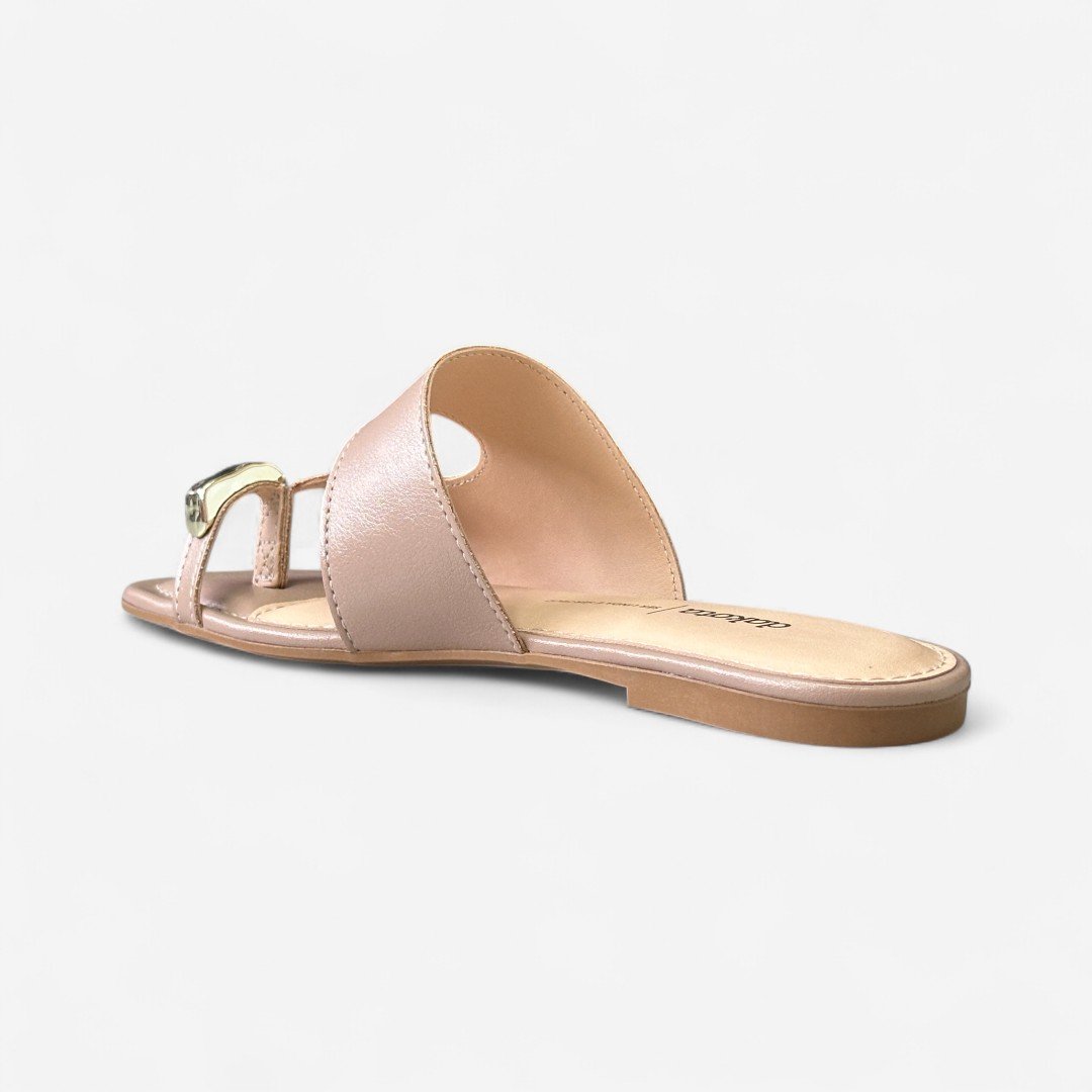 Rasteira Dakota Com Anel No Dedo Capuccino Capuccino 3