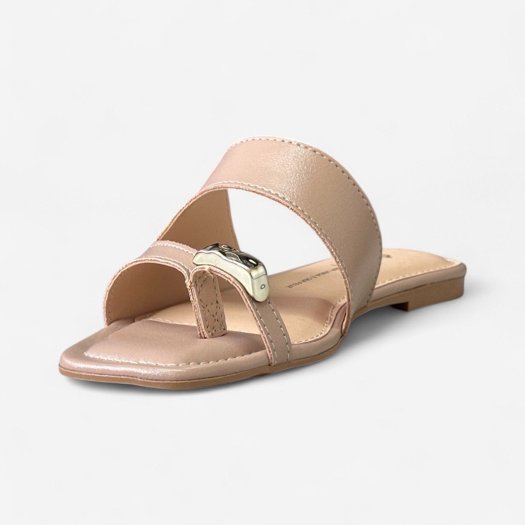 Rasteira Dakota Com Anel No Dedo Capuccino Capuccino 5