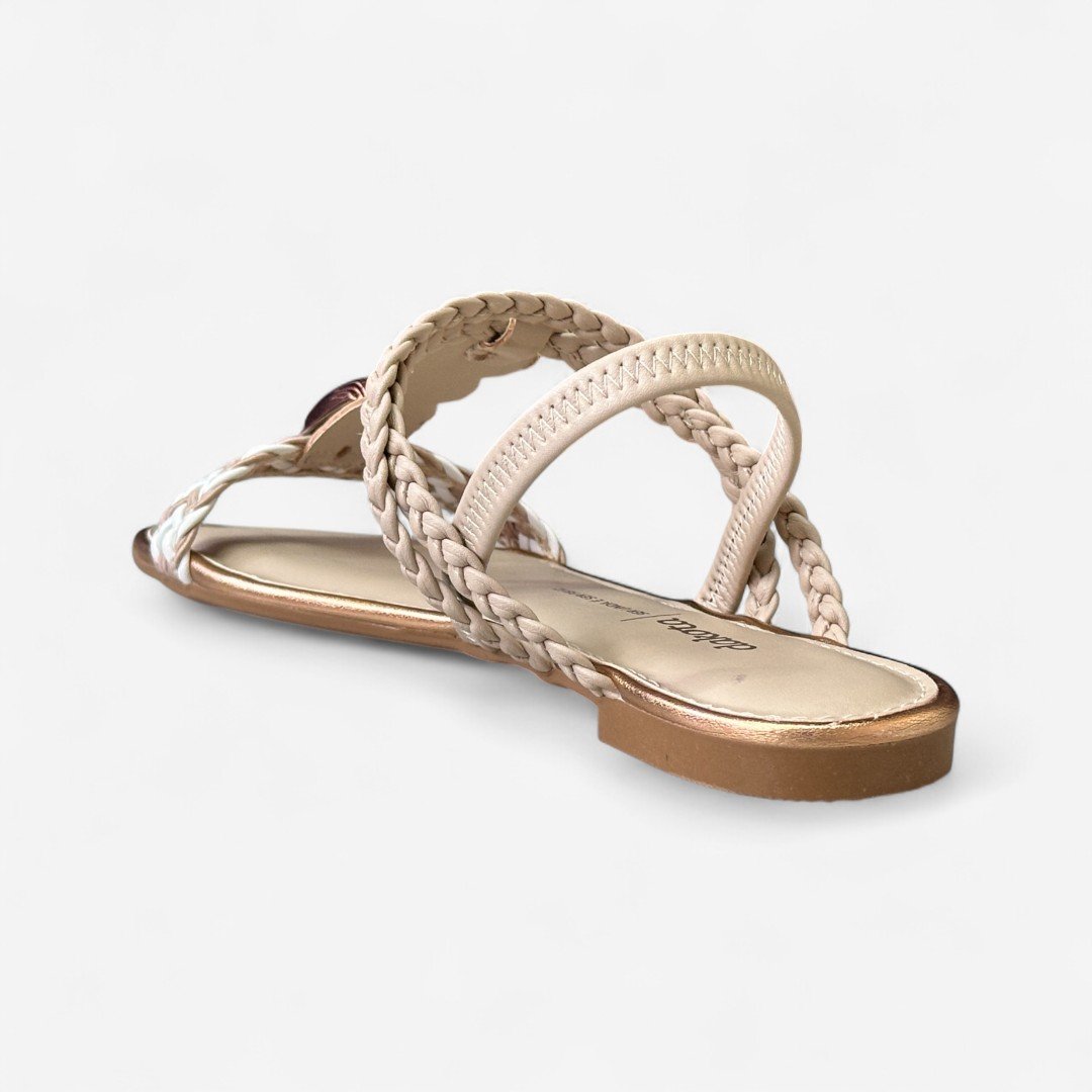 Sandália Rasteira Dakota Machiato Nude Machiato 4