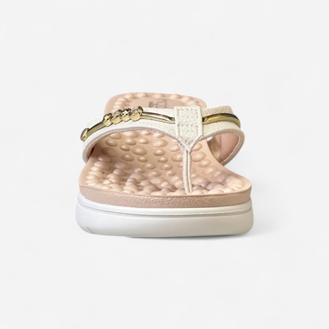 Tamanco Anabela Modare Linha Conforto Off White Branco Off 3