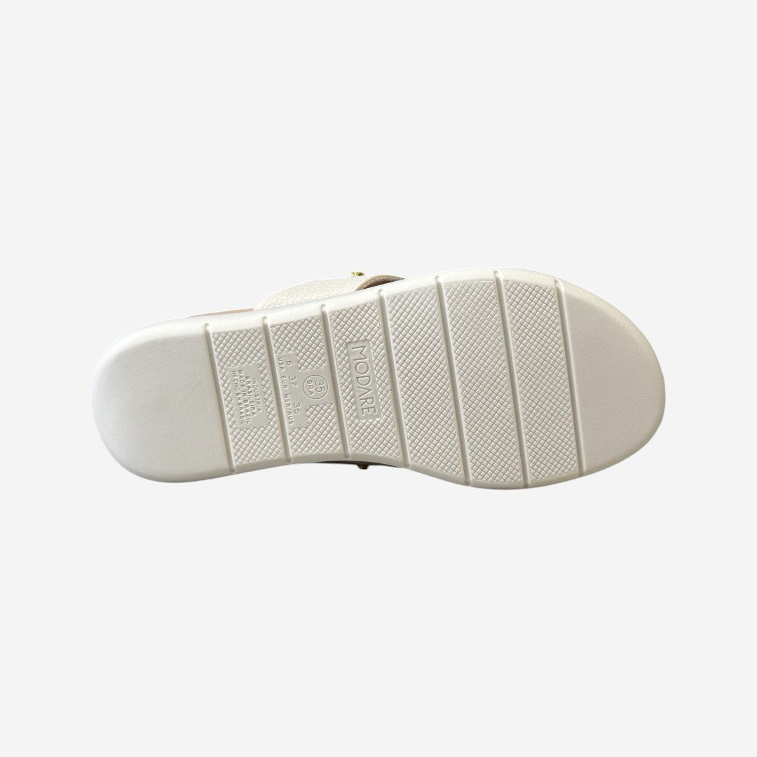 Tamanco Anabela Modare Linha Conforto Off White Branco Off 6
