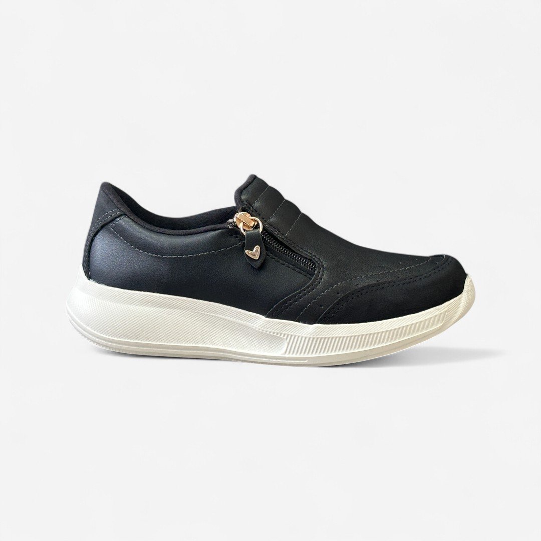 Tênis Slip On Casual Mississipi Preto