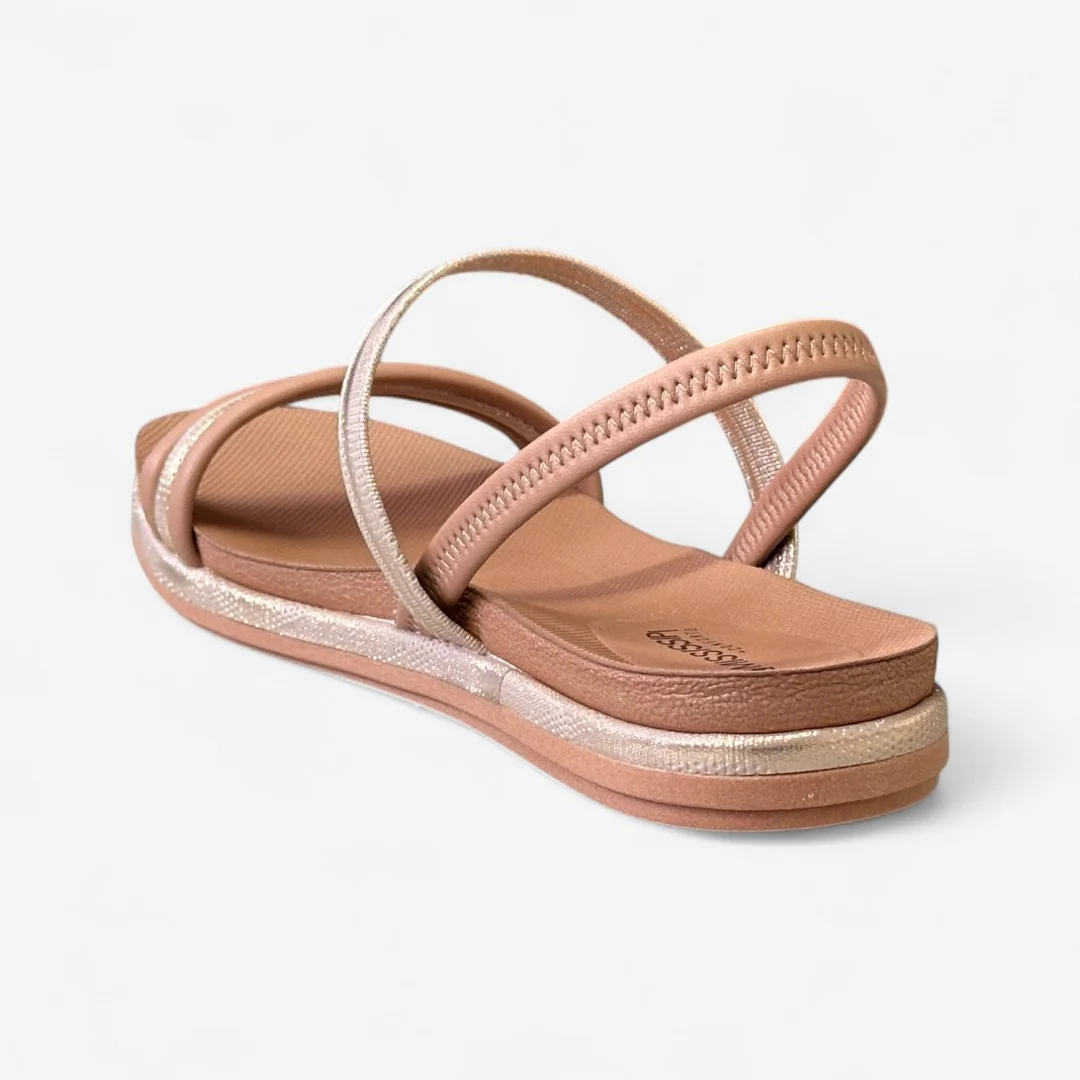 Sandália Flatform Mississipi Nude Mocca/Rose 5