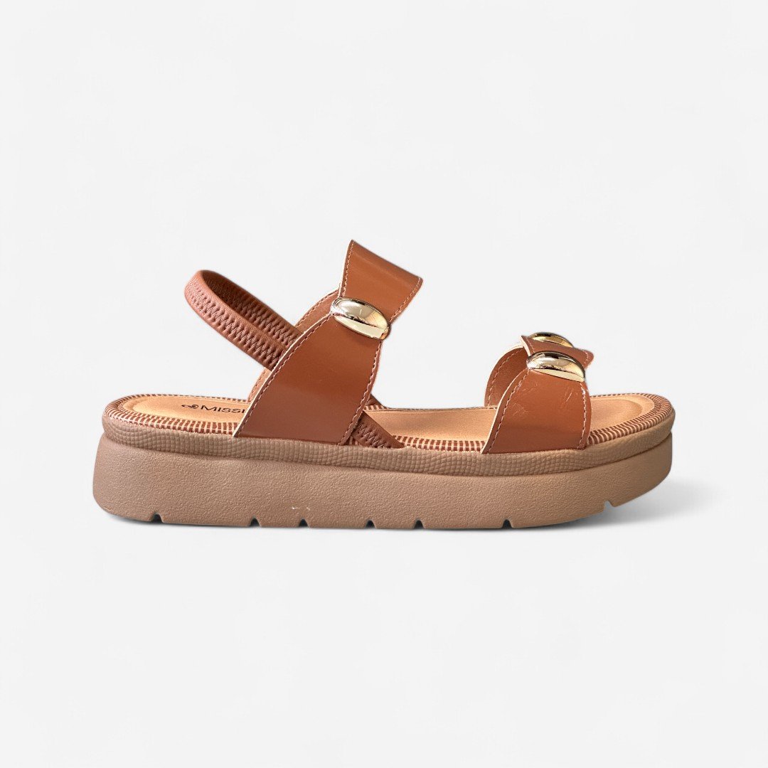 Sandália Flatform Mississipi Tabaco