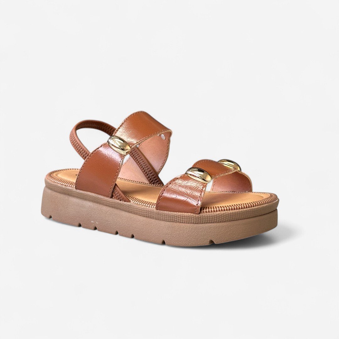 Sandália Flatform Mississipi Tabaco Tabaco 2