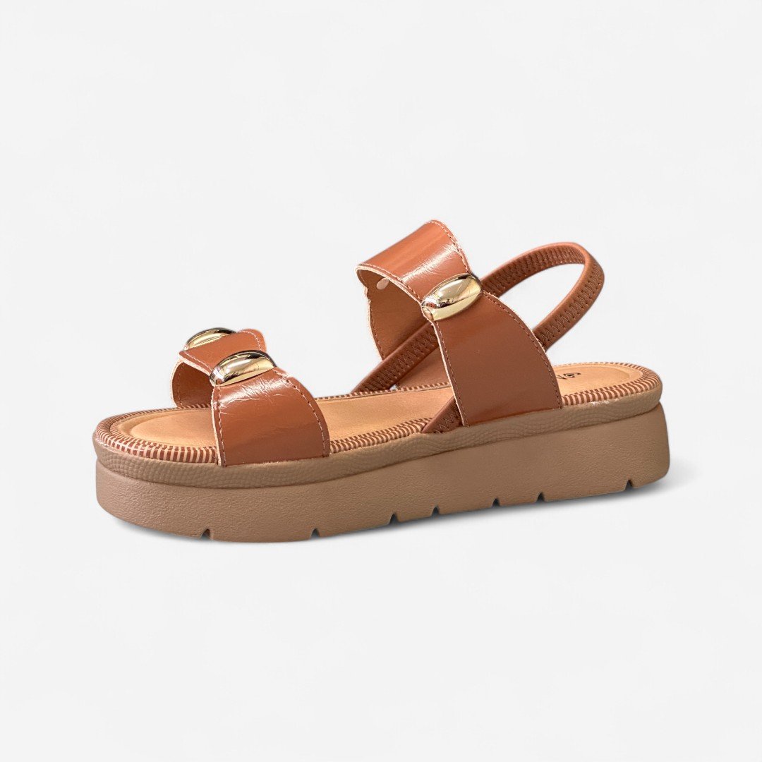 Sandália Flatform Mississipi Tabaco Tabaco 4