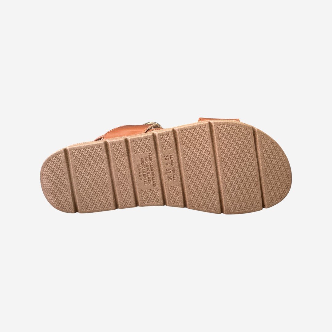 Sandália Flatform Mississipi Tabaco Tabaco 6