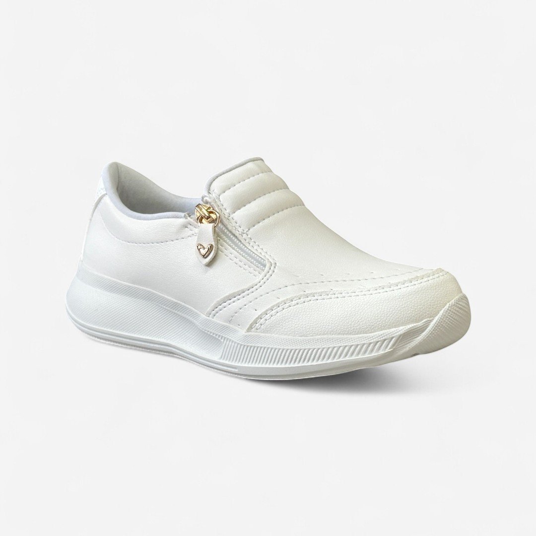 Tênis Slip On Casual Mississipi Branco Branco 2