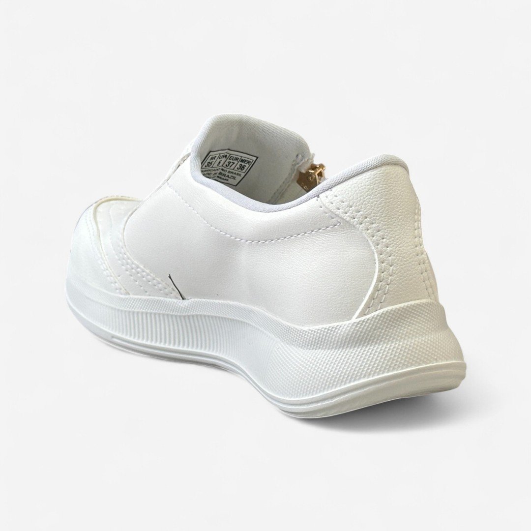 Tênis Slip On Casual Mississipi Branco Branco 5