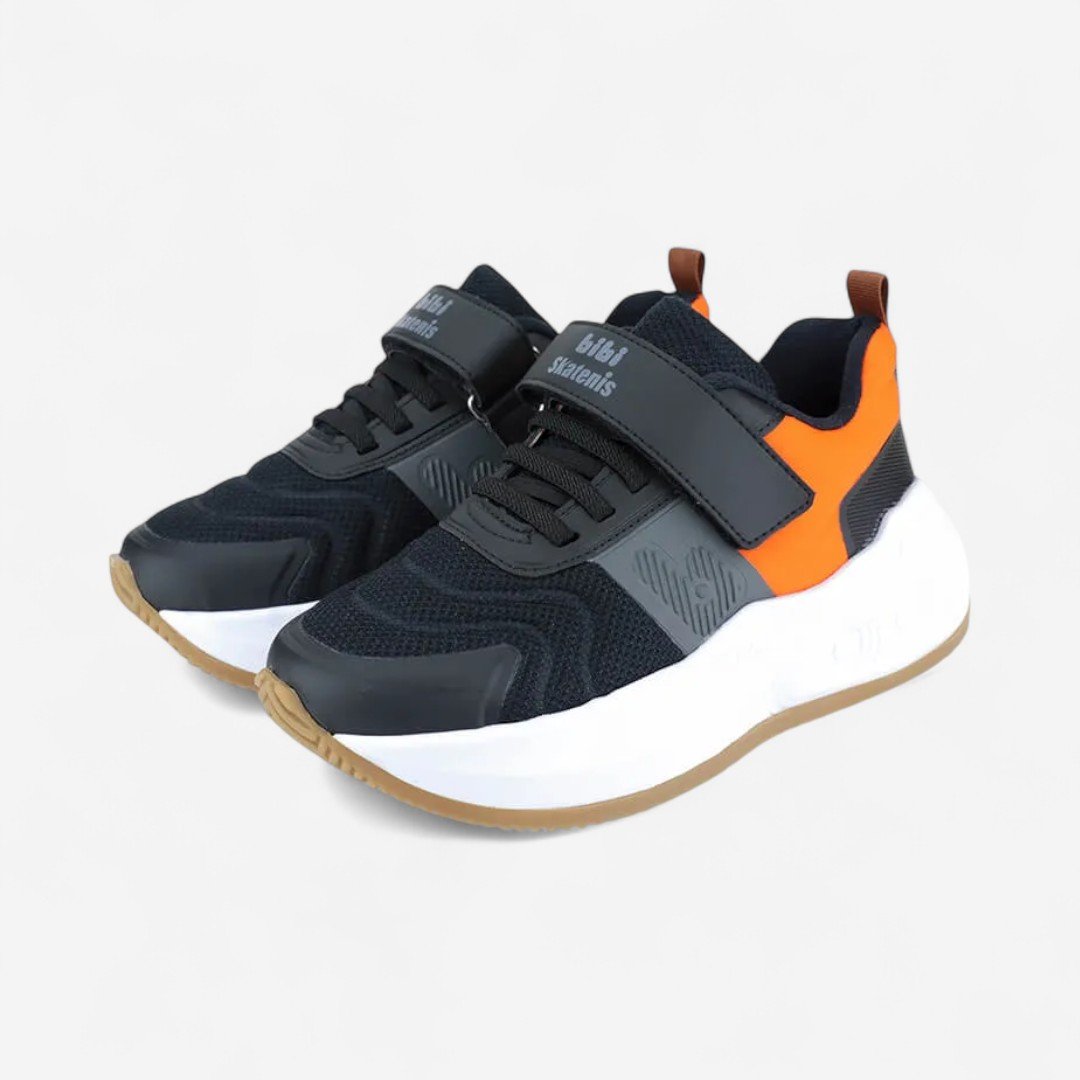 Tênis Infantil De Rodinhas Bibi Skatenis Preto com Laranja Preto/Cinza/Laranja 3