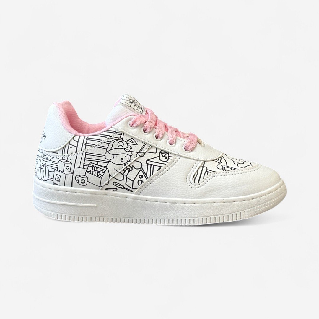 Tênis Bobbie Goods Infantil Branco/Rosa