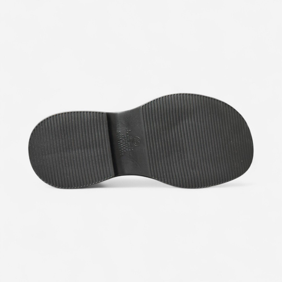 Sandália Plataforma Papete Modare Conforto Preta Preto 5