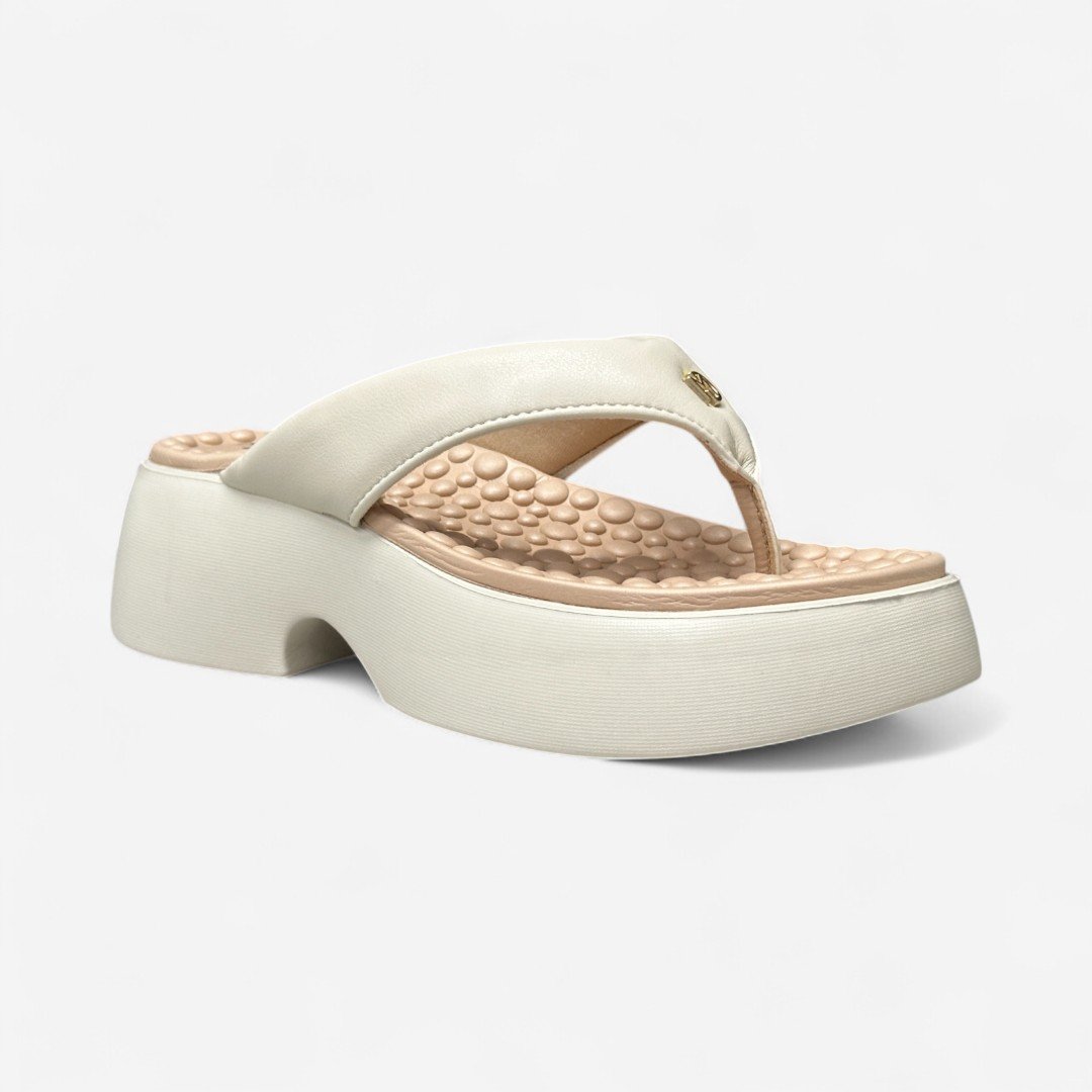 Tamanco Plataforma Modare Conforto Off White Branco Off 2