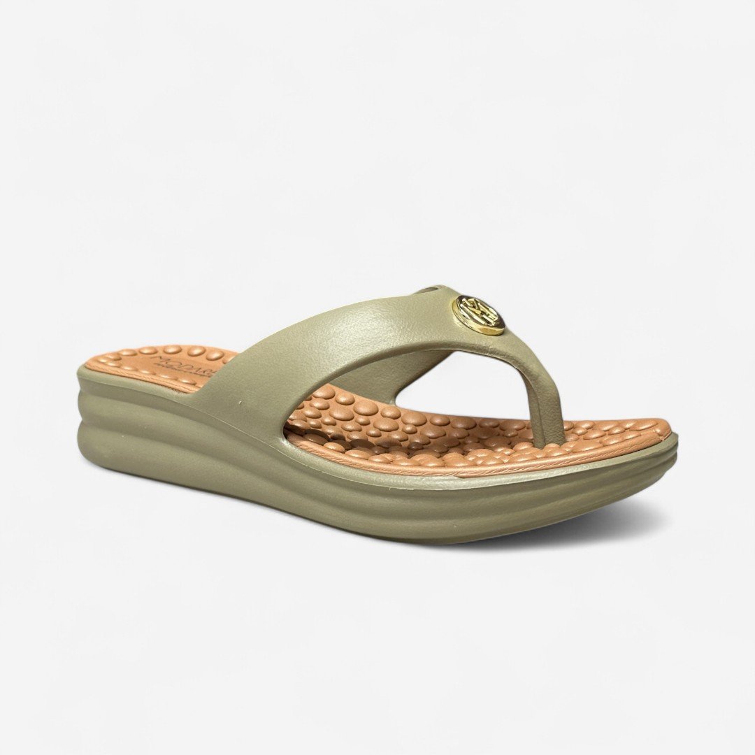 Tamanco Modare Conforto De Dedo Verde Verde Salvia 2