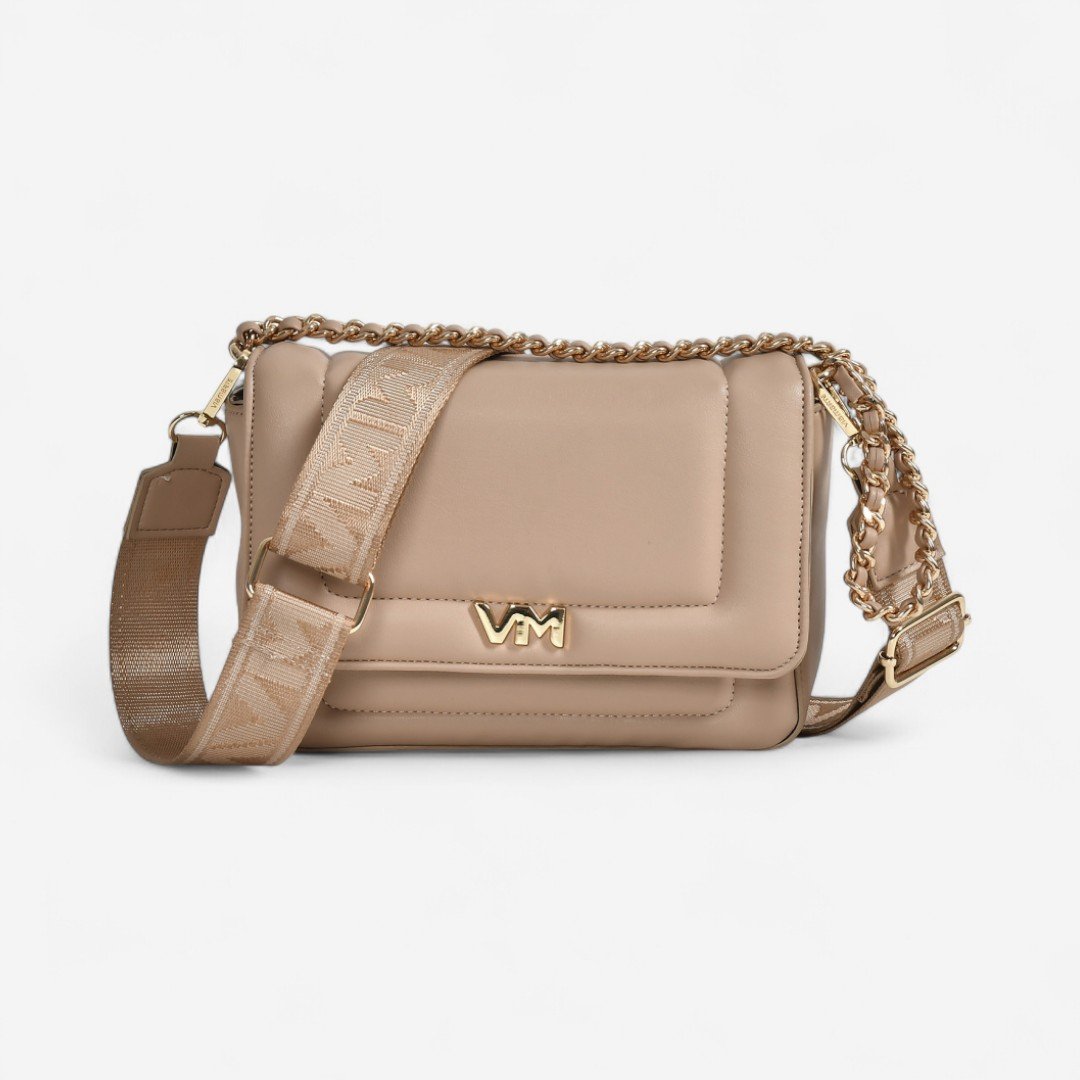 Bolsa Via Marte Shoulder Bag Médio Creme
