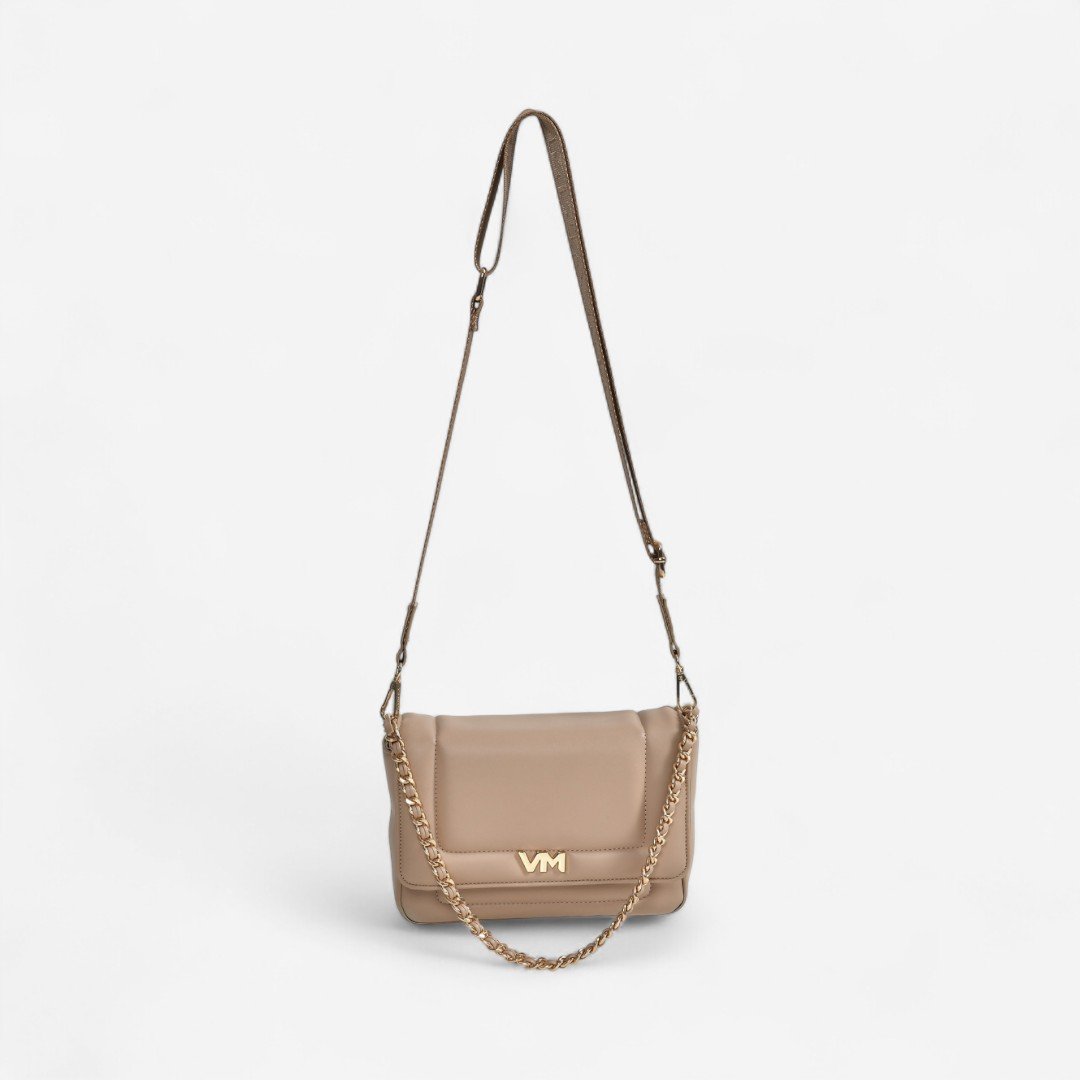 Bolsa Via Marte Shoulder Bag Médio Creme Creme 3
