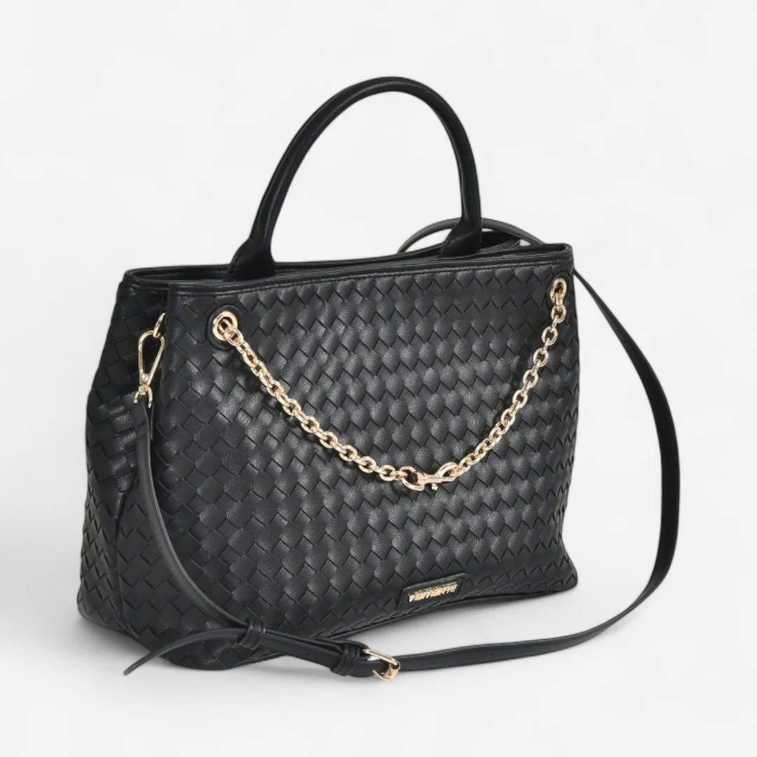 Bolsa Via Marte Feminina Preta Preto 5