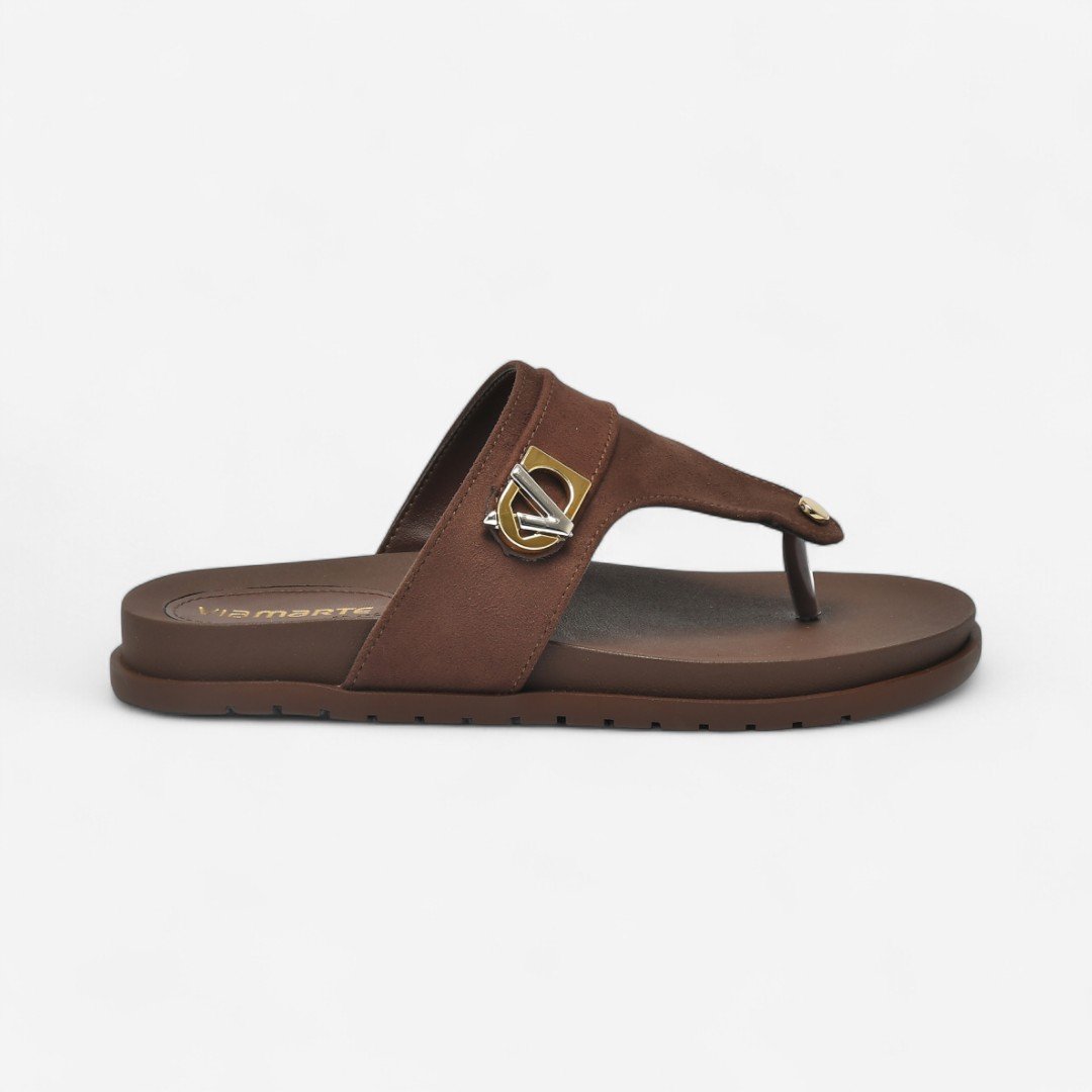 Tamanco Papete Via Marte De Dedo Marrom